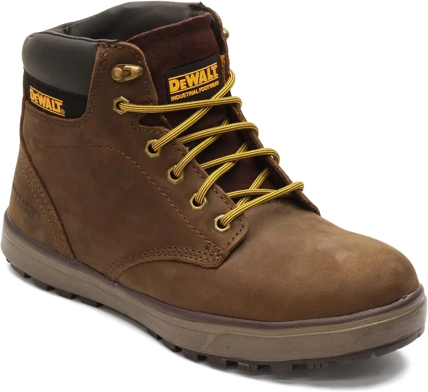 DEWALT Plasma Men's Leather, Steel Toe, Safety Work Boot, Palm Brown, 9