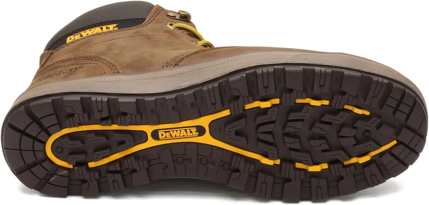 DEWALT Plasma Men's Leather, Steel Toe, Safety Work Boot, Palm Brown, 9