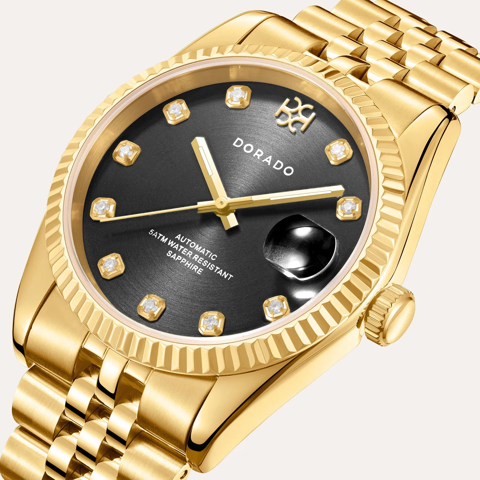 DORADO Gold Timeless Watch - Black