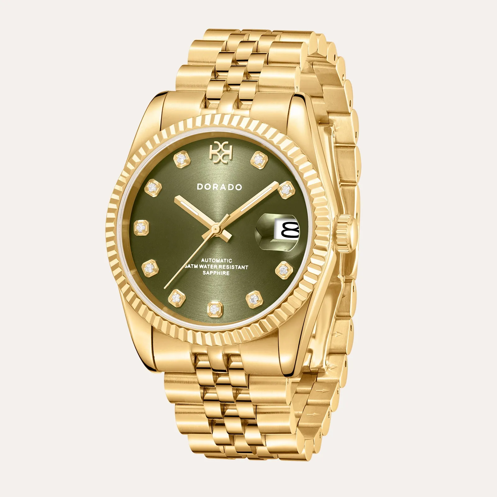 DORADO Gold Timeless Watch - Olive