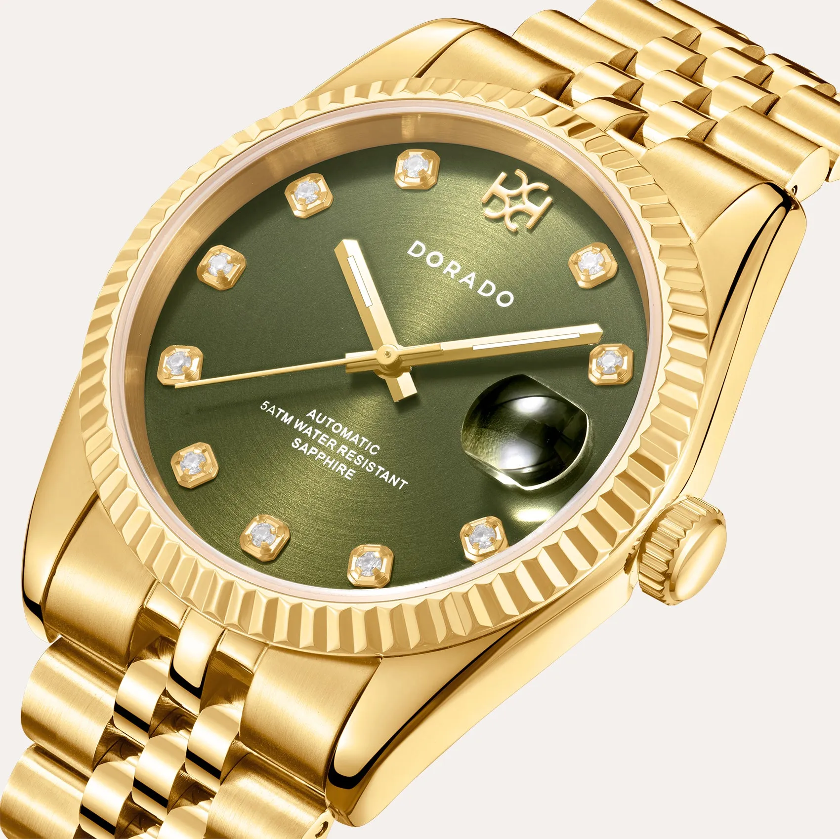 DORADO Gold Timeless Watch - Olive