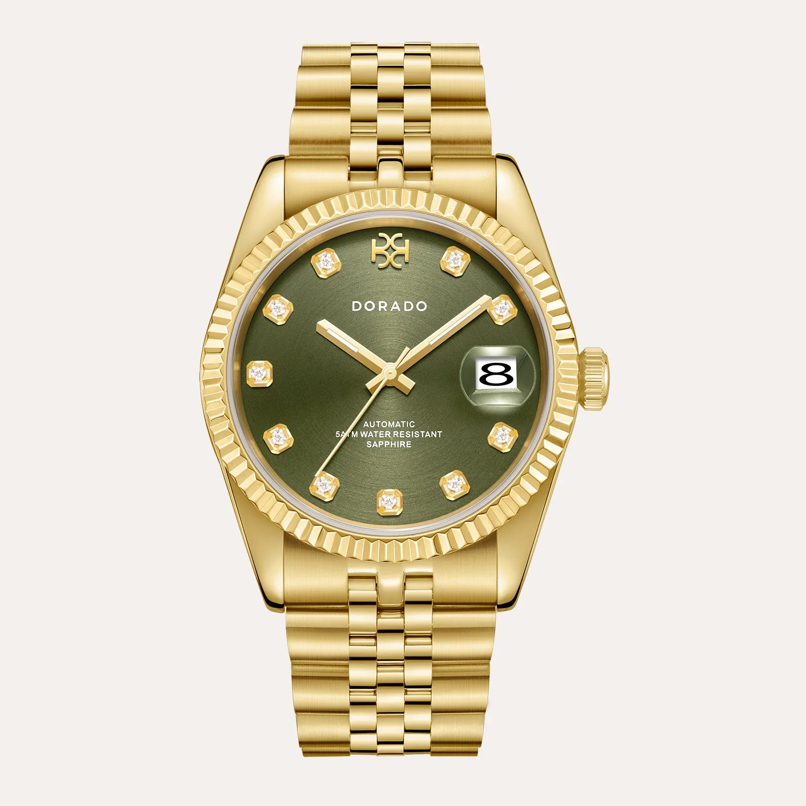 DORADO Gold Timeless Watch - Olive