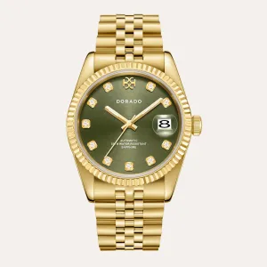 DORADO Gold Timeless Watch - Olive