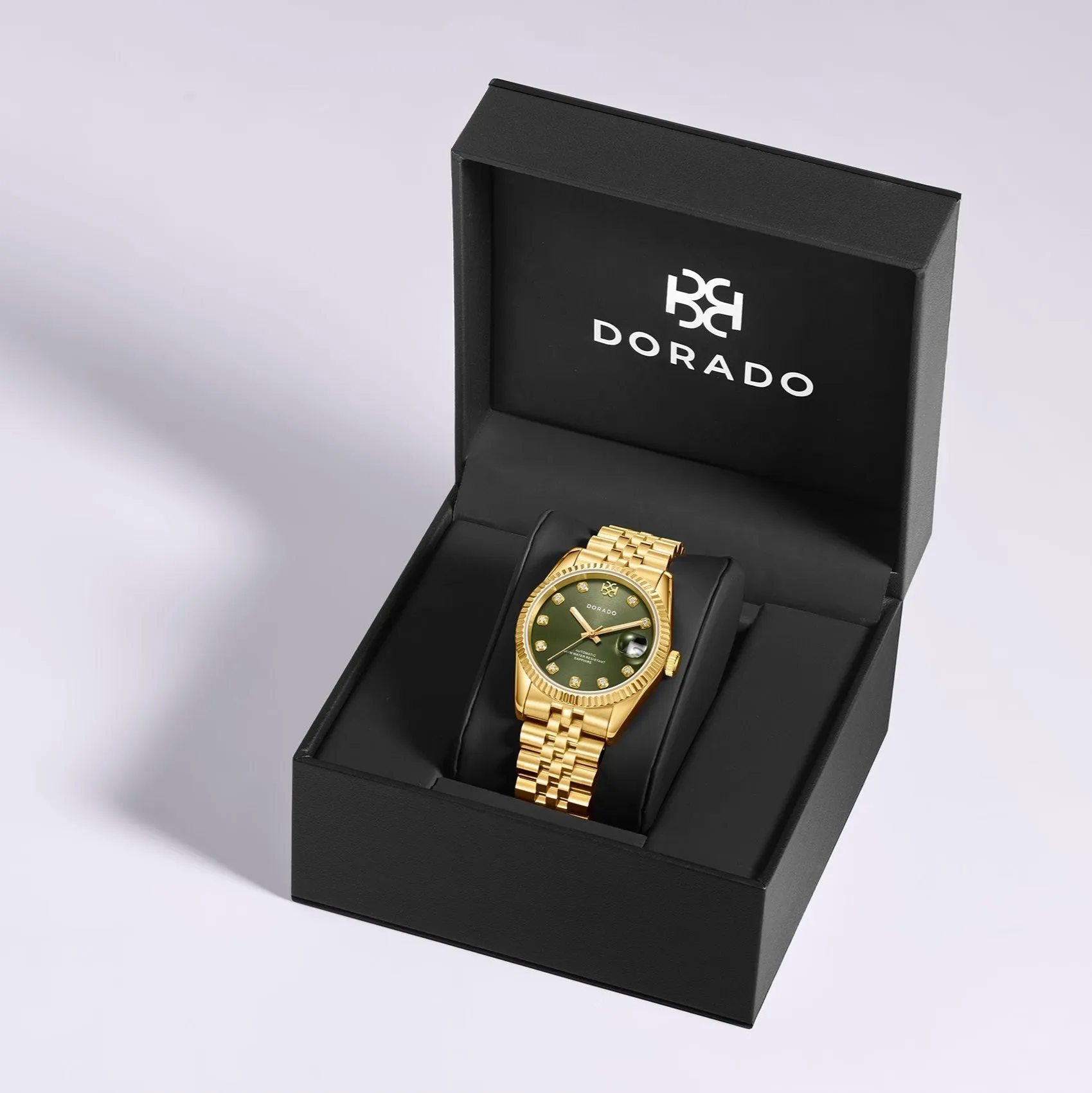 DORADO Gold Timeless Watch - Olive