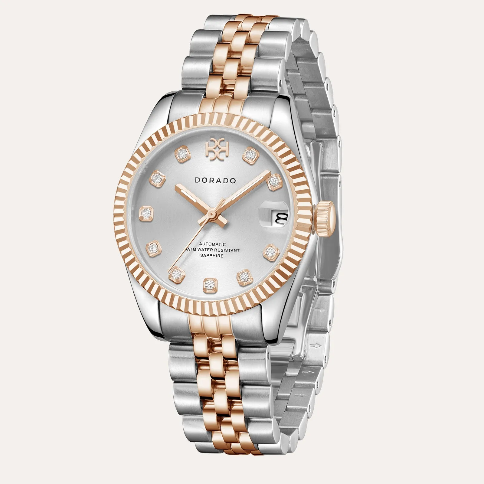 DORADO Rose Two Tone Timeless Watch - Silver