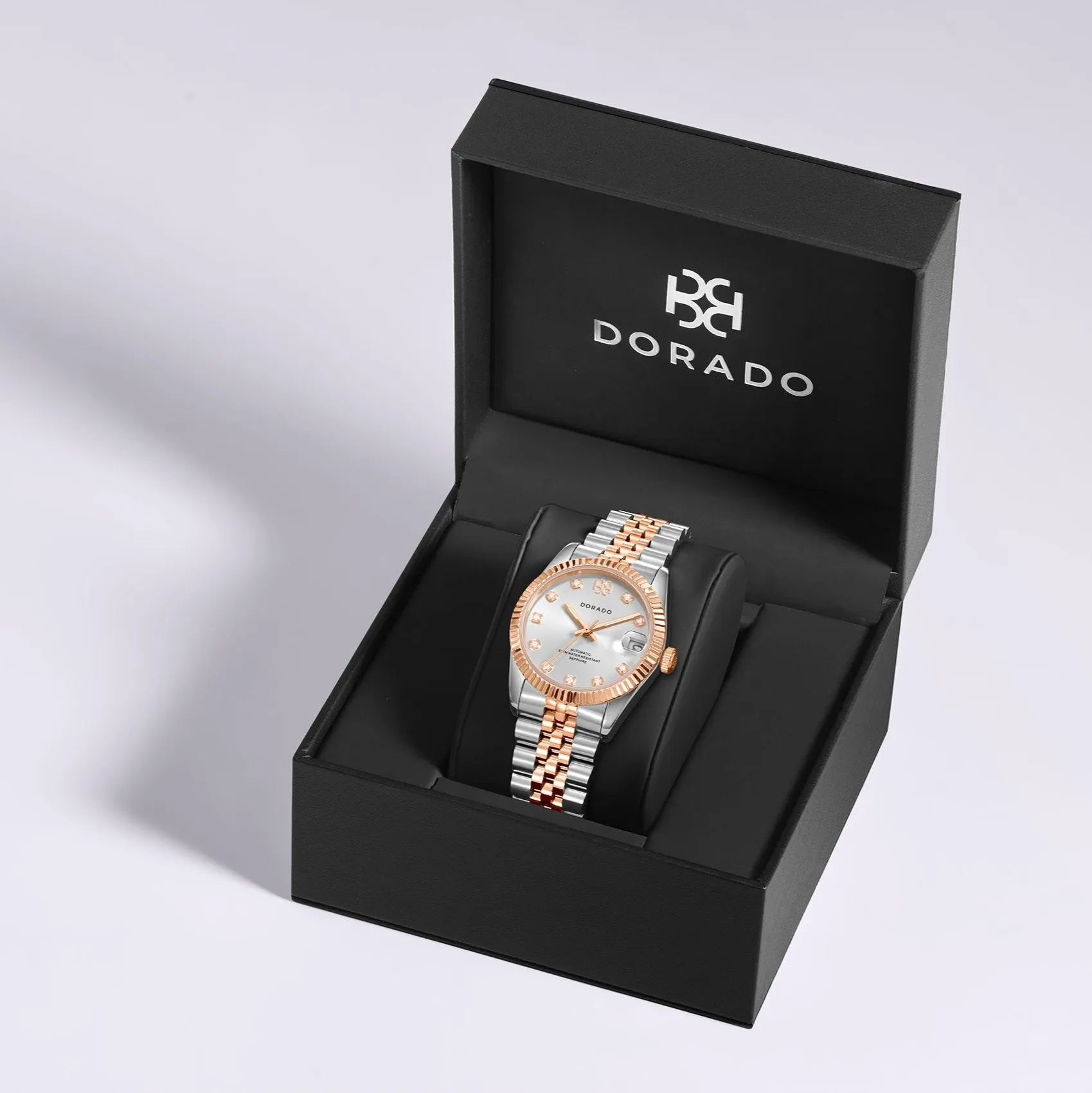 DORADO Rose Two Tone Timeless Watch - Silver
