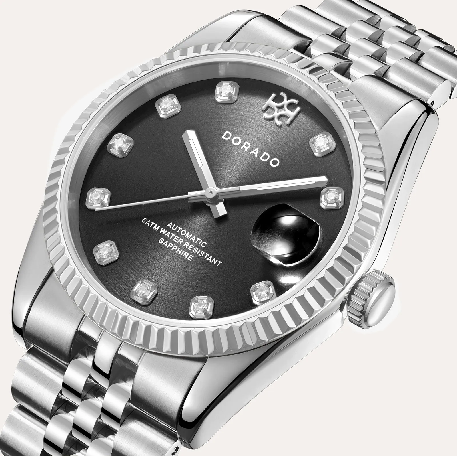 DORADO Silver Timeless Watch - Black