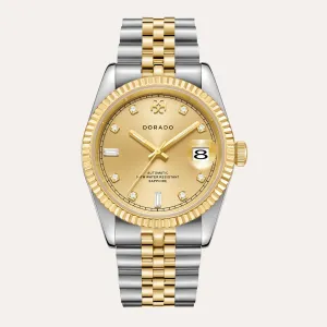 DORADO Two Tone Timeless Watch - Gold w/ SIX9 Markers