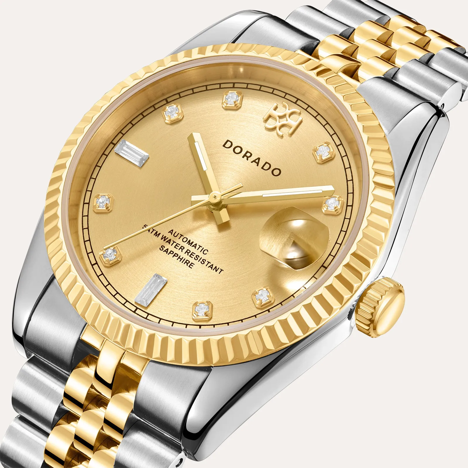 DORADO Two Tone Timeless Watch - Gold w/ SIX9 Markers