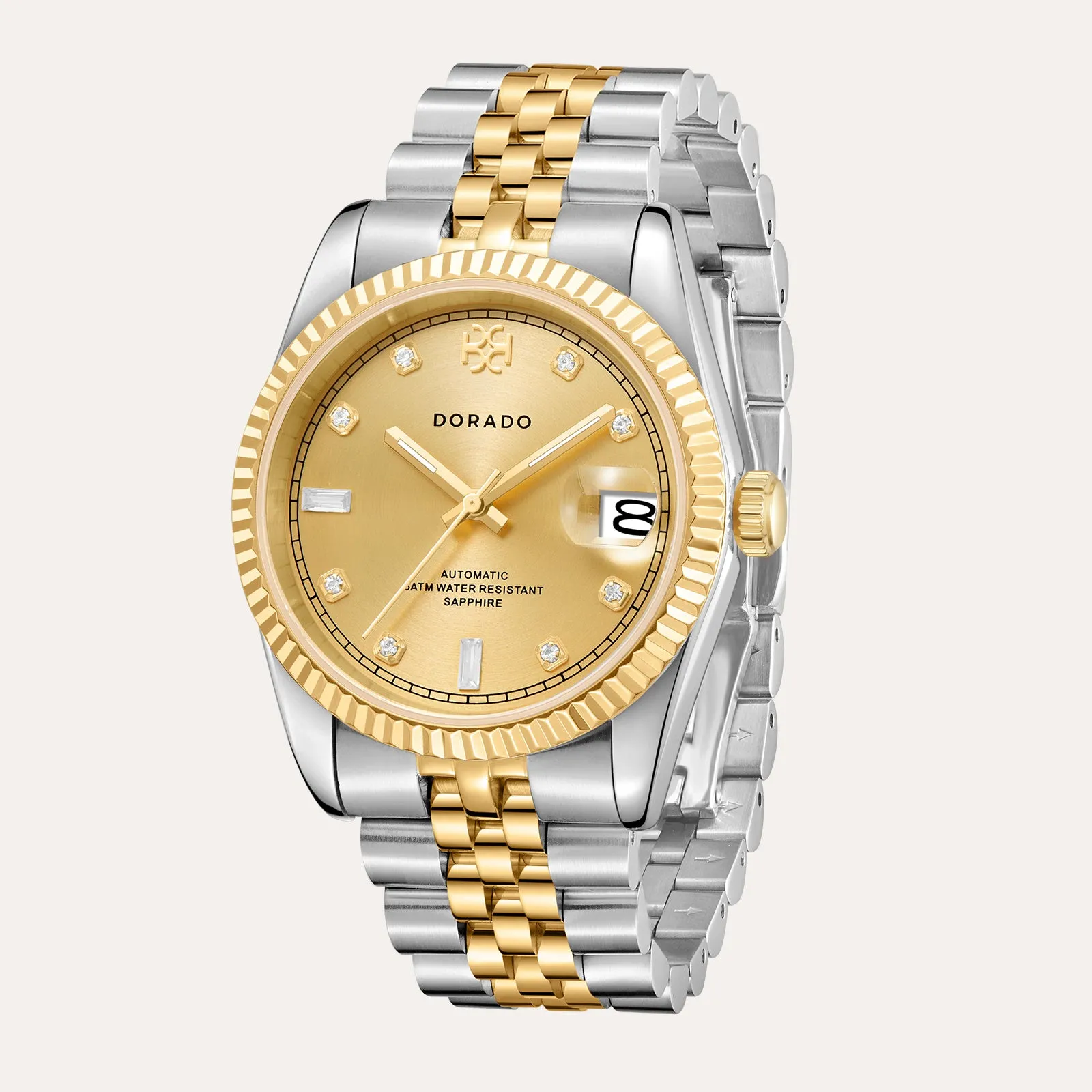 DORADO Two Tone Timeless Watch - Gold w/ SIX9 Markers