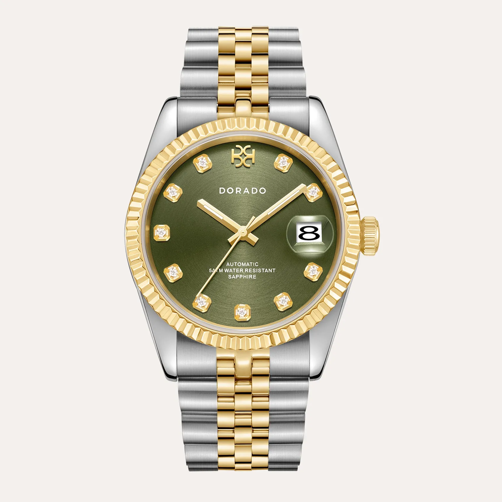 DORADO Two Tone Timeless Watch - Olive