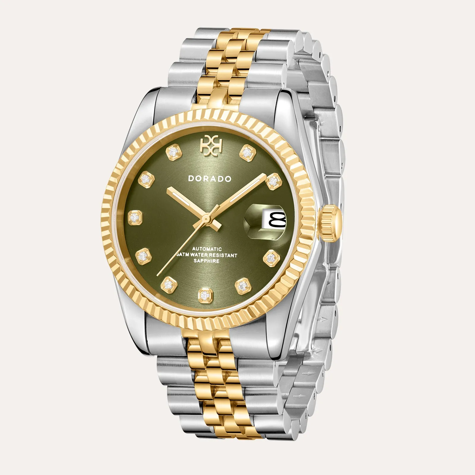 DORADO Two Tone Timeless Watch - Olive