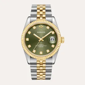 DORADO Two Tone Timeless Watch - Olive