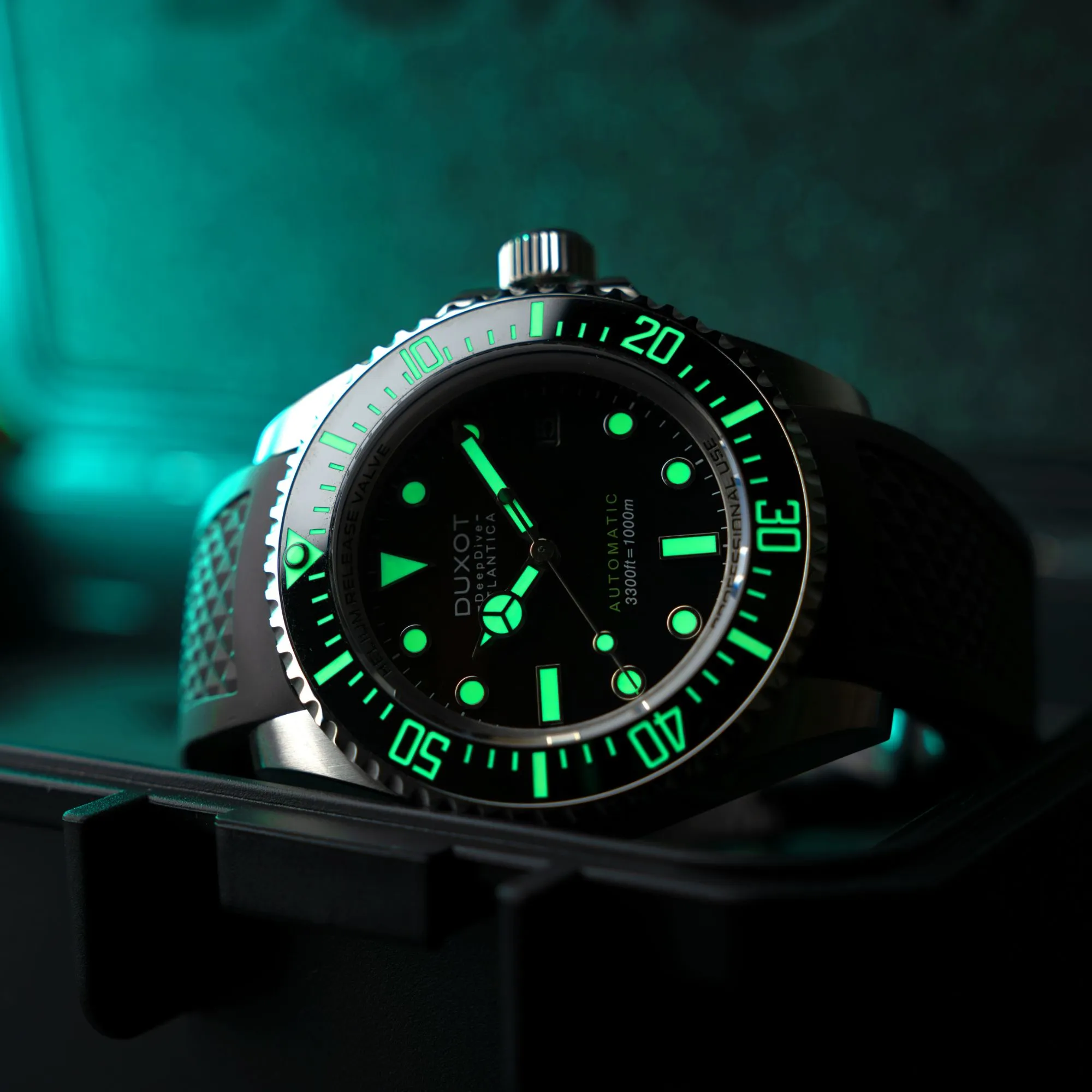 Duxot Atlantica Deep Dive Automatic Limited Edition Cacao Brown Watch  DX-2066-44