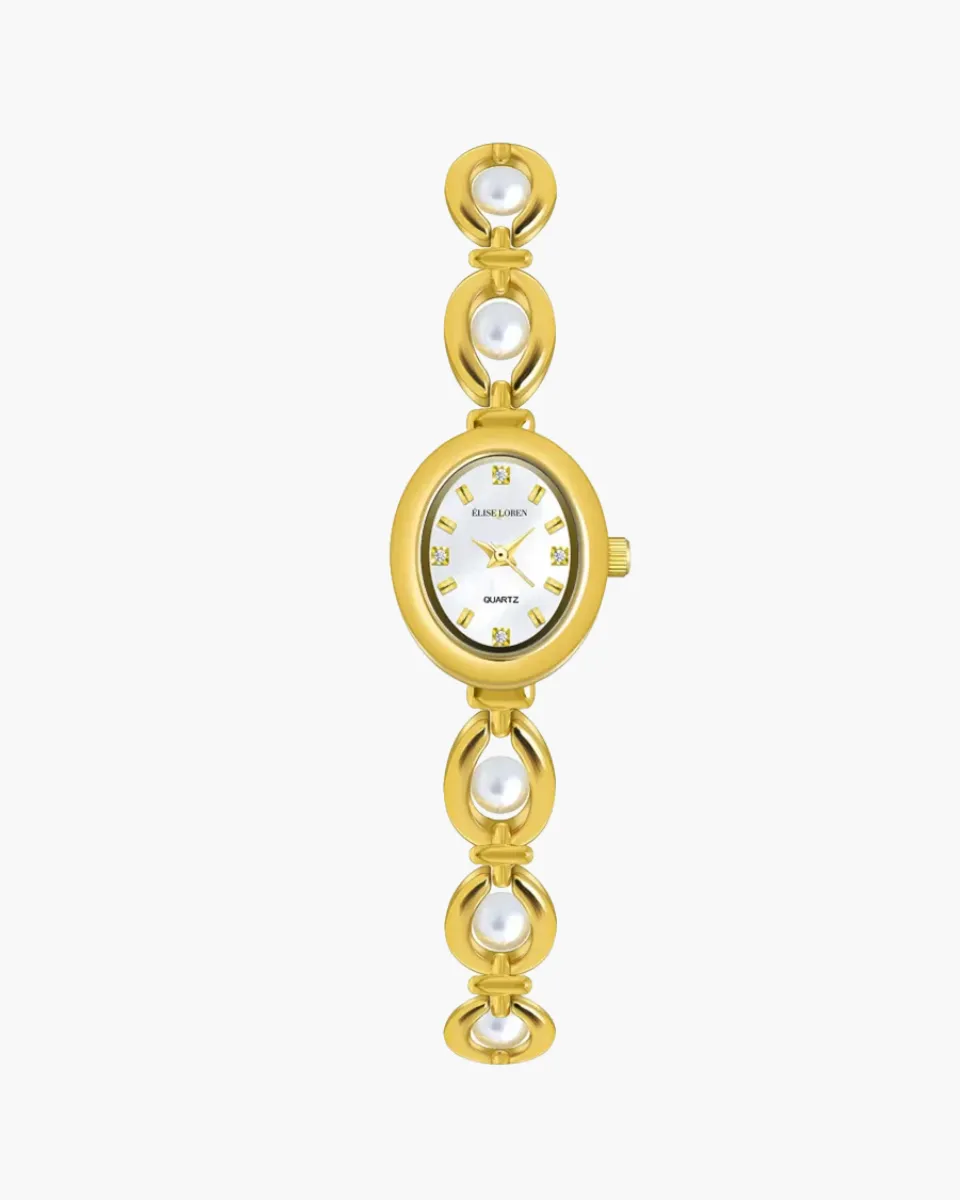 Elara Pearl – Timeless pearl elegance – Bracelet watch