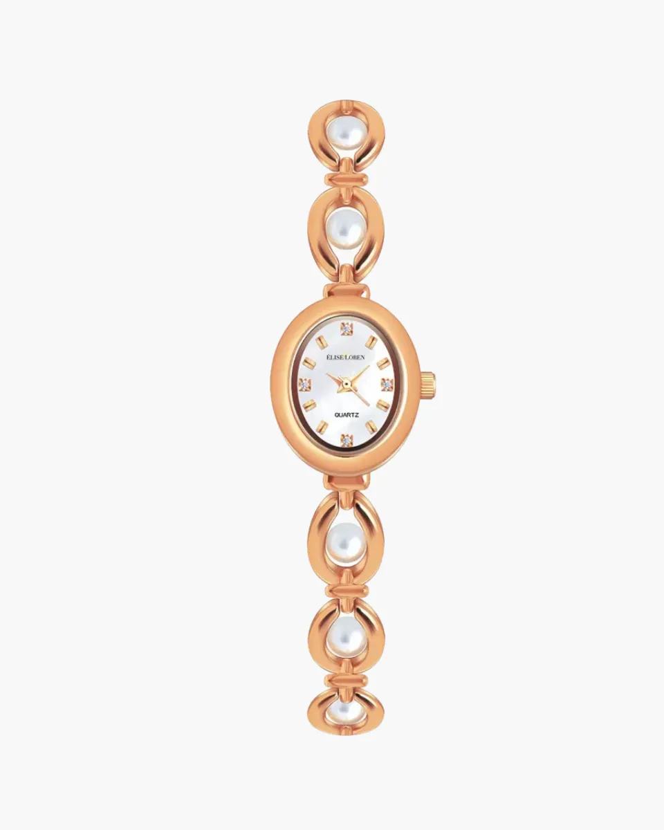 Elara Pearl – Timeless pearl elegance – Bracelet watch