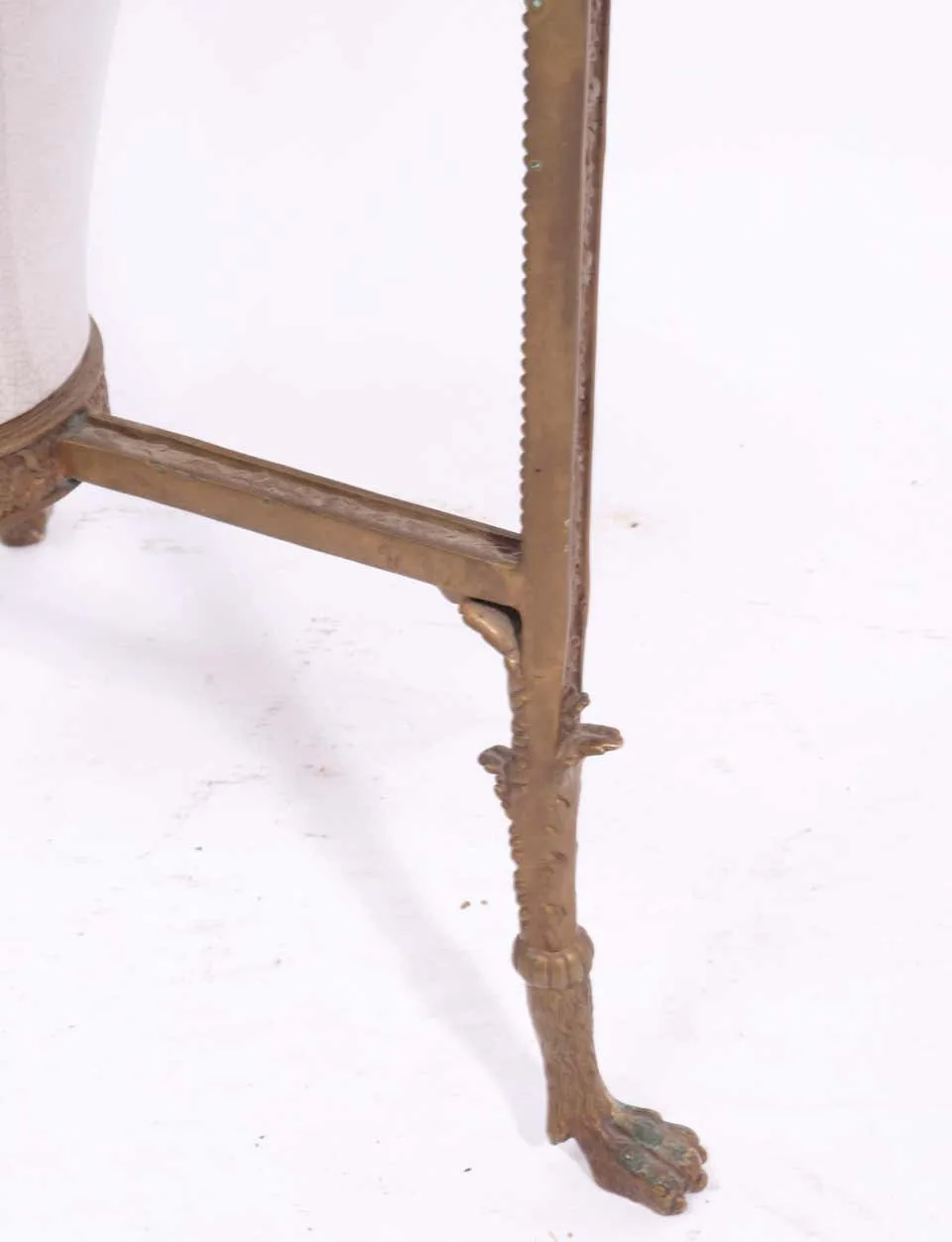 Empire Revival Style Gueridon Bronze Pedestal Table With Planter