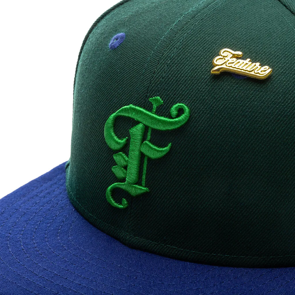 Feature x New Era "Timepiece" OE Fitted - Green/Royal