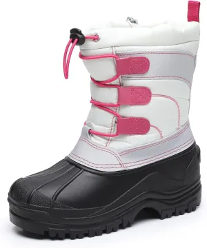 Felabo Kids Boys Girls Snow Boots Water-Resistant Winter Boots with Warm Lining & Anti-Slip Sole (Little Kid/Big Kid)