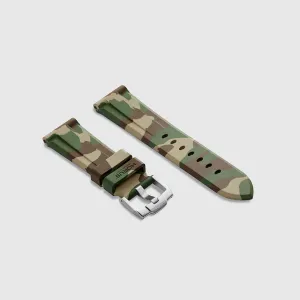 FKM Rubber Strap for Tudor Heritage Chrono - Jungle Camo