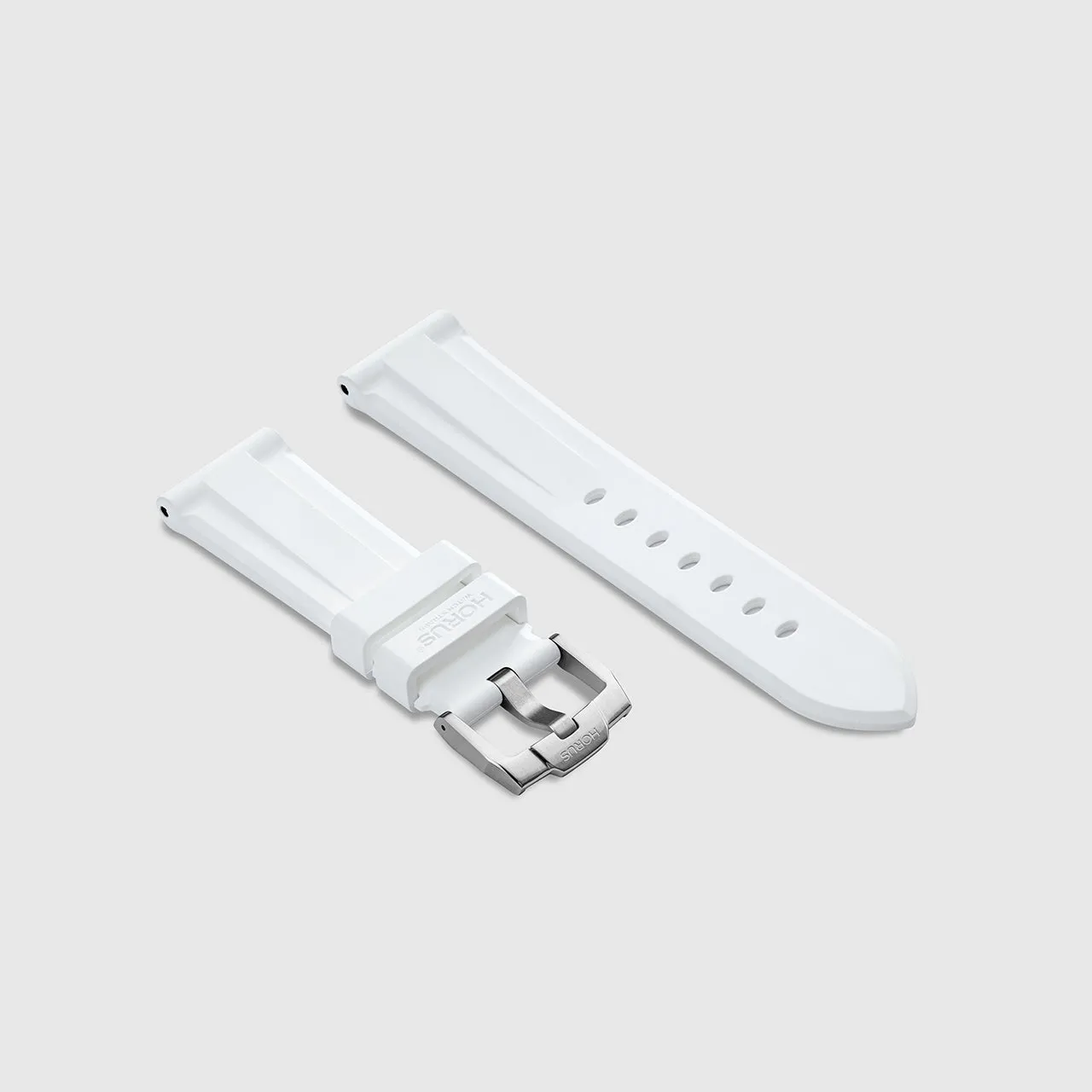 FKM Rubber Strap for Tudor Heritage Chrono - Polar White