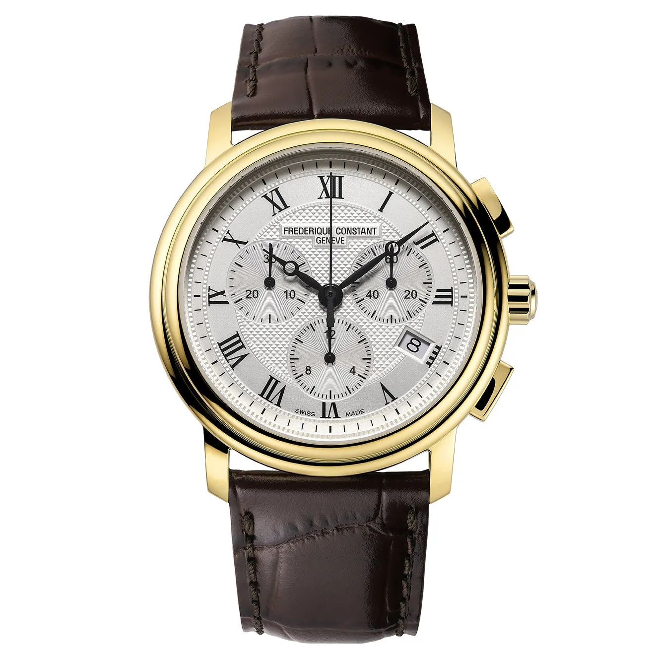 Frederique Constant Men's Fc Classic Quartz Chrono Brown Watch FC-292MC4P5