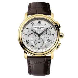 Frederique Constant Men's Fc Classic Quartz Chrono Brown Watch FC-292MC4P5