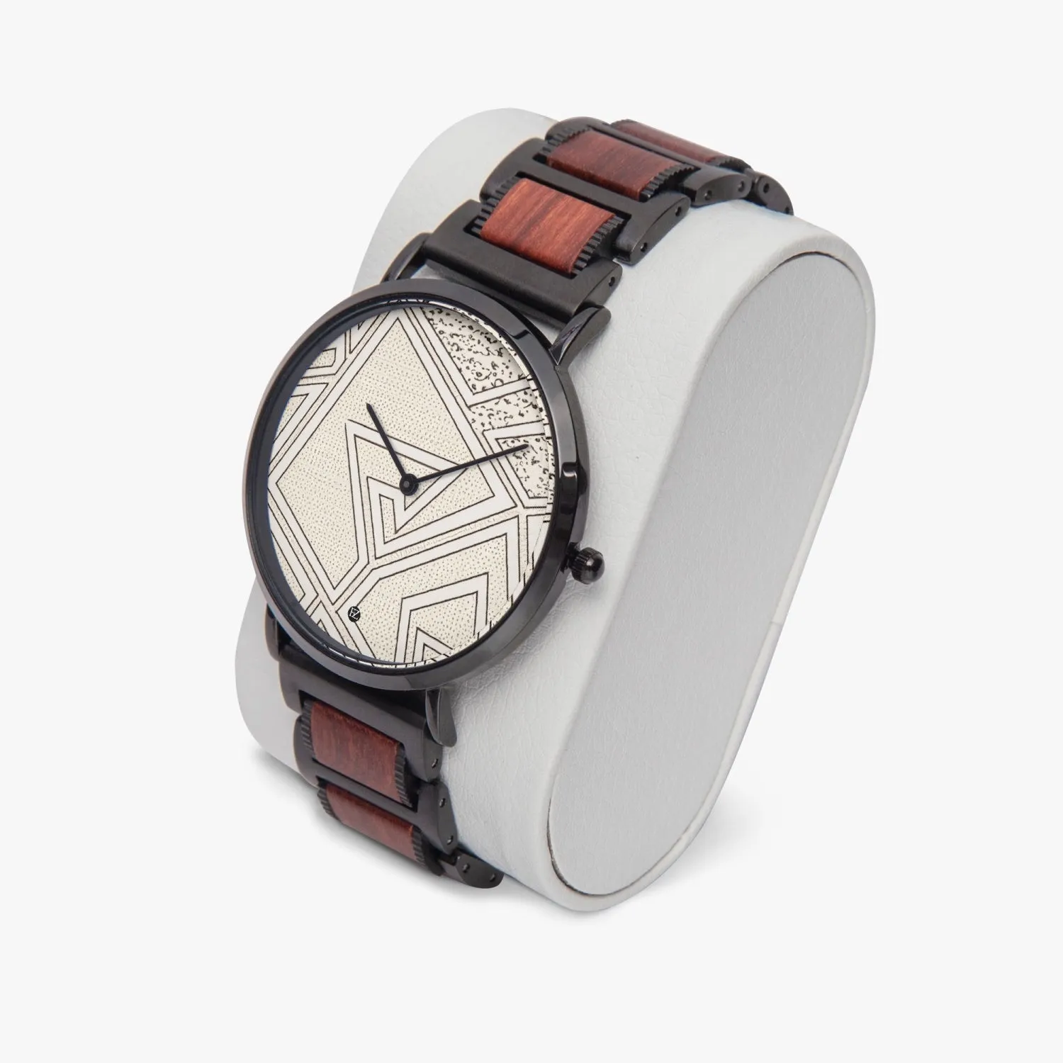 FZ African Print wooden Strap Quartz Watch
