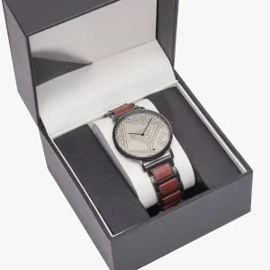 FZ African Print wooden Strap Quartz Watch