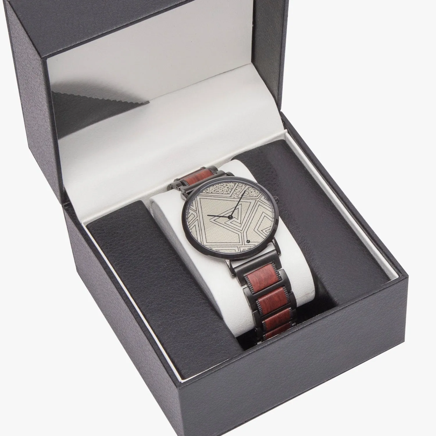 FZ African Print wooden Strap Quartz Watch