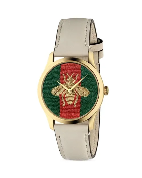 G-Timeless watch, 38 mm Gucci, Tan/Beige