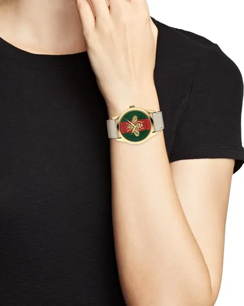 G-Timeless watch, 38 mm Gucci, Tan/Beige