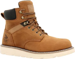 Georgia Boot Core 37 Wedge Steel Toe Waterproof Work Boot, Barracuda Gold, Size 14(W)