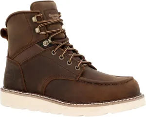 Georgia Boot Core 37 Wedge Steel Toe Work Boot, Brown, Size 8(M)