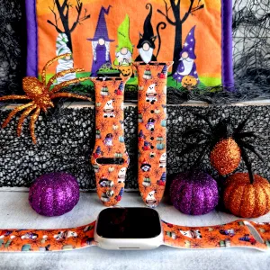 Gnome-O-Ween Delight Print Silicone Band For Apple Watch