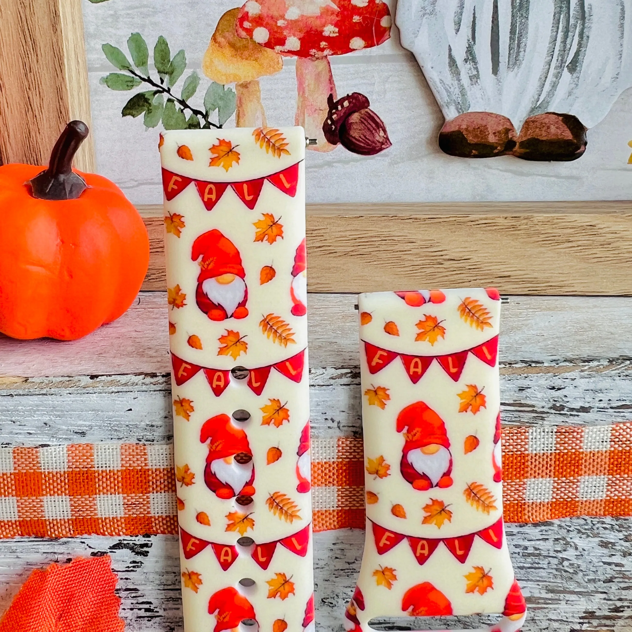 Gnome-Tastic Fall Print Silicone Band For Fitbit Versa 1/2