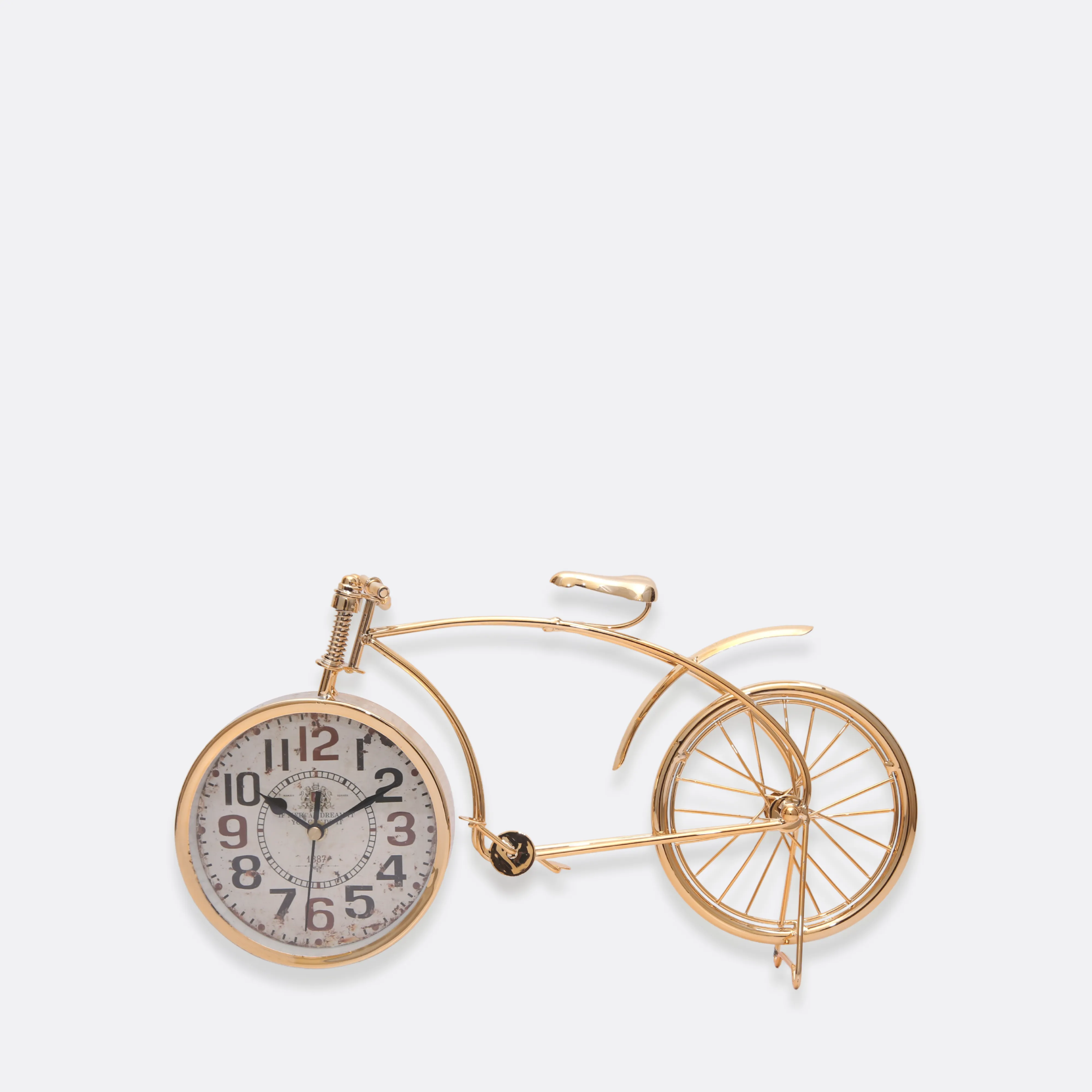 Golden Bicycle Timepiece