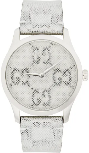 Gucci Silver GG Hologram G-Timeless Watch