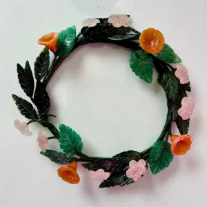 Handcarved Small Stone Wreath
