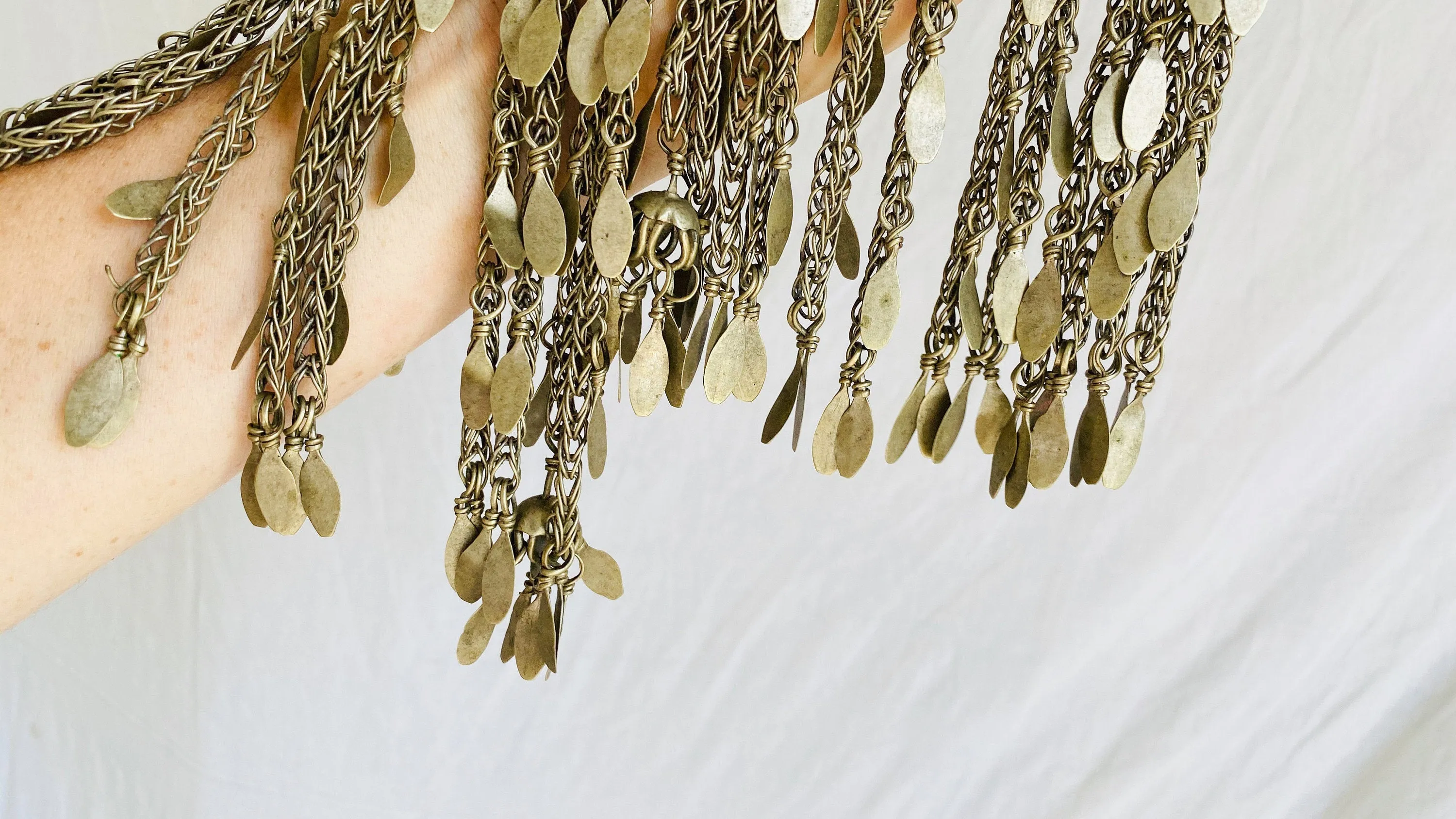 Huge Vintage Kuchi Tribal Earrings. Gauged