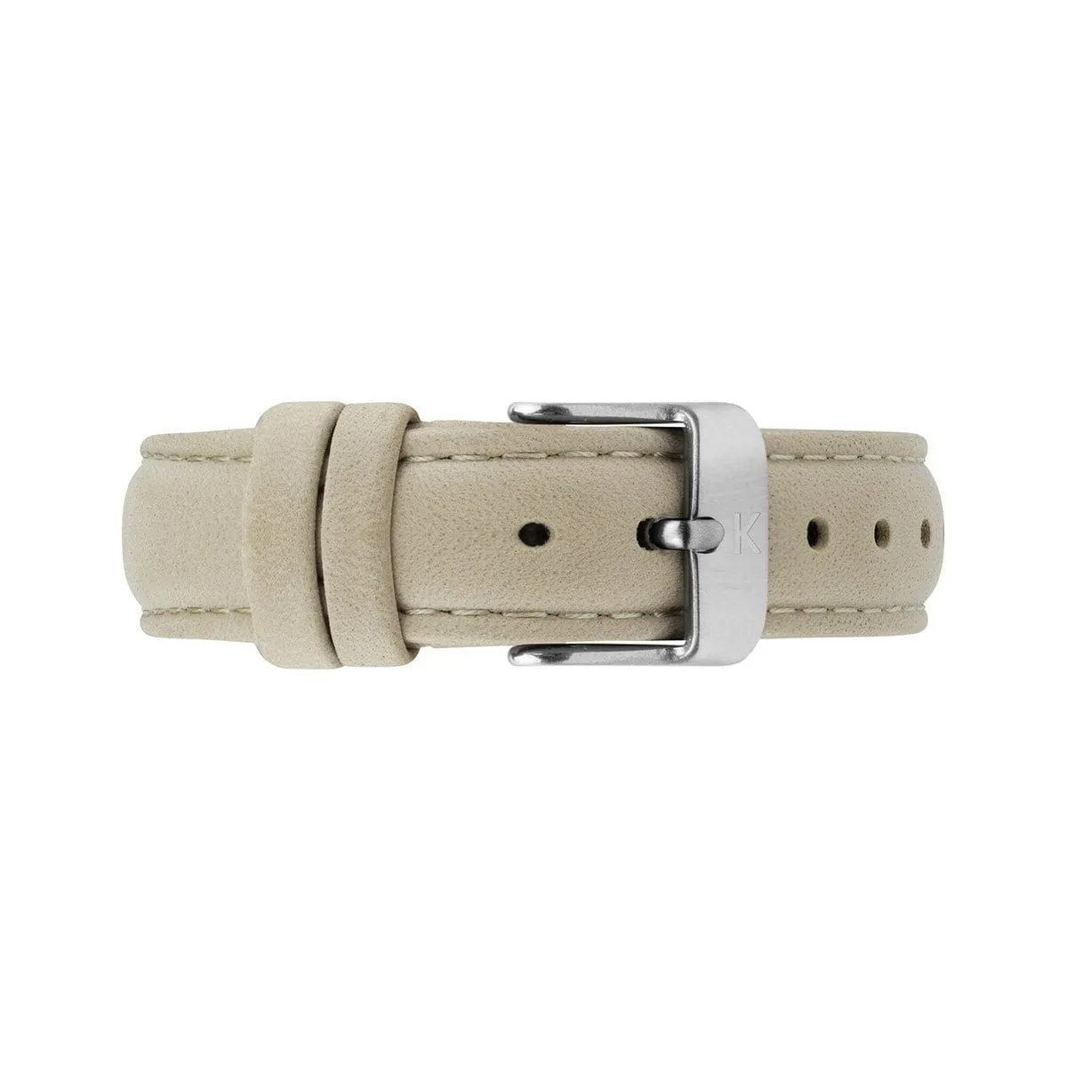 Ivory Leather Watch Strap - 16mm Width
