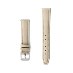 Ivory Leather Watch Strap - 16mm Width