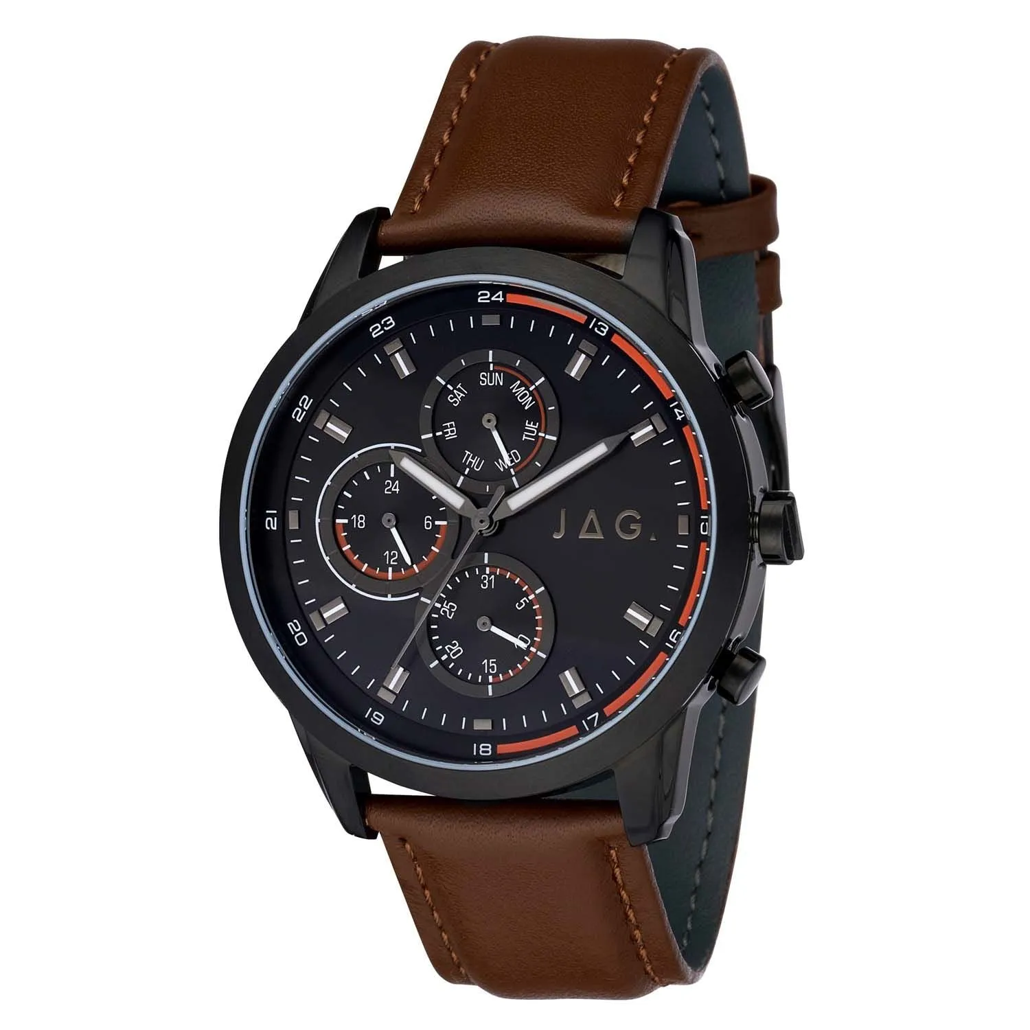 Jag Kennedy Black Dial 45mm Watch J2531