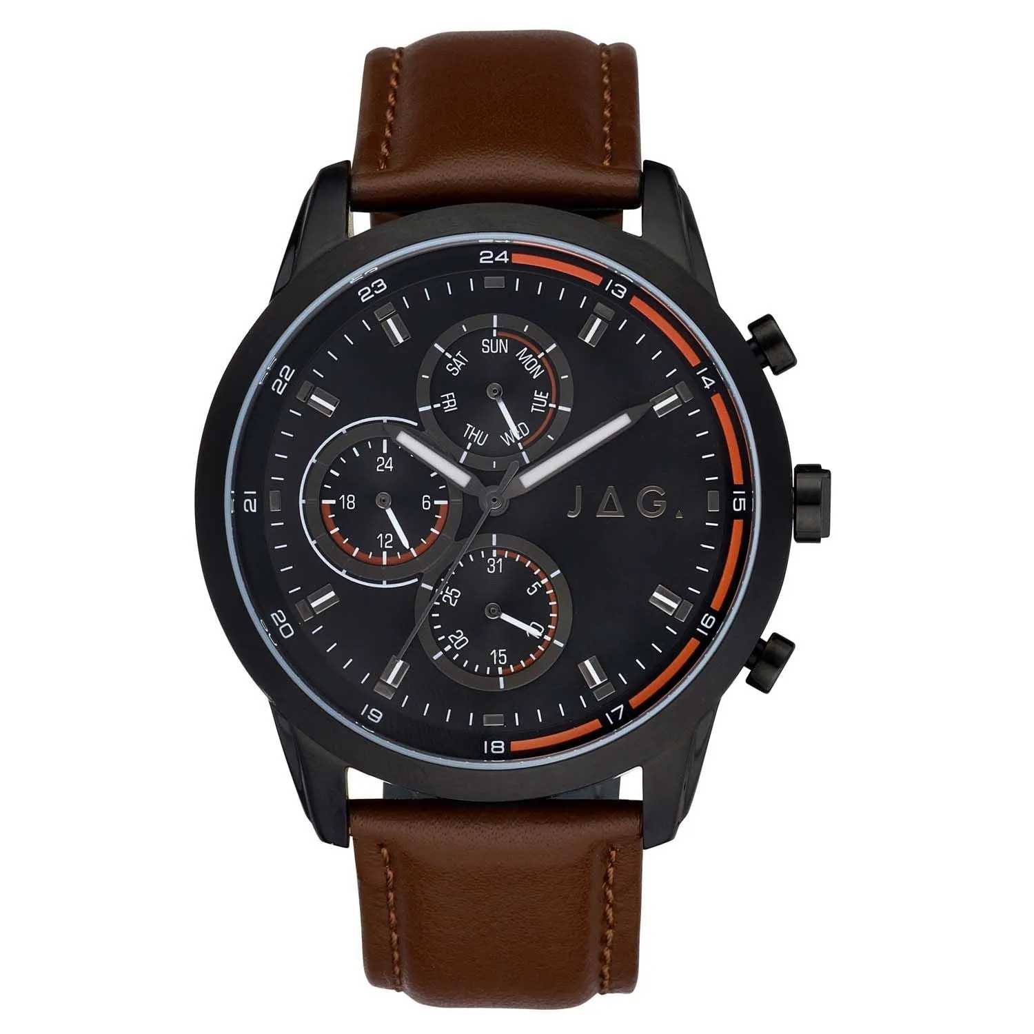 Jag Kennedy Black Dial 45mm Watch J2531