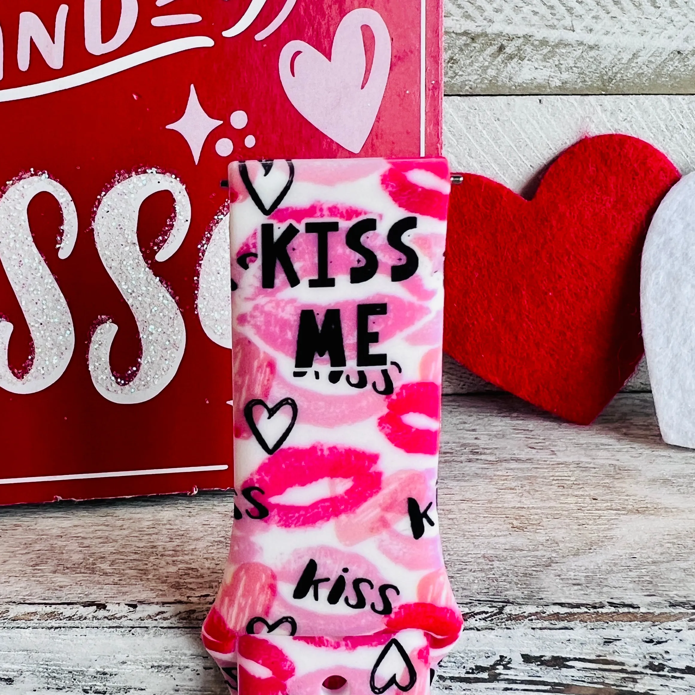 Kiss Me Print Silicone Band For Fitbit Versa 1/2