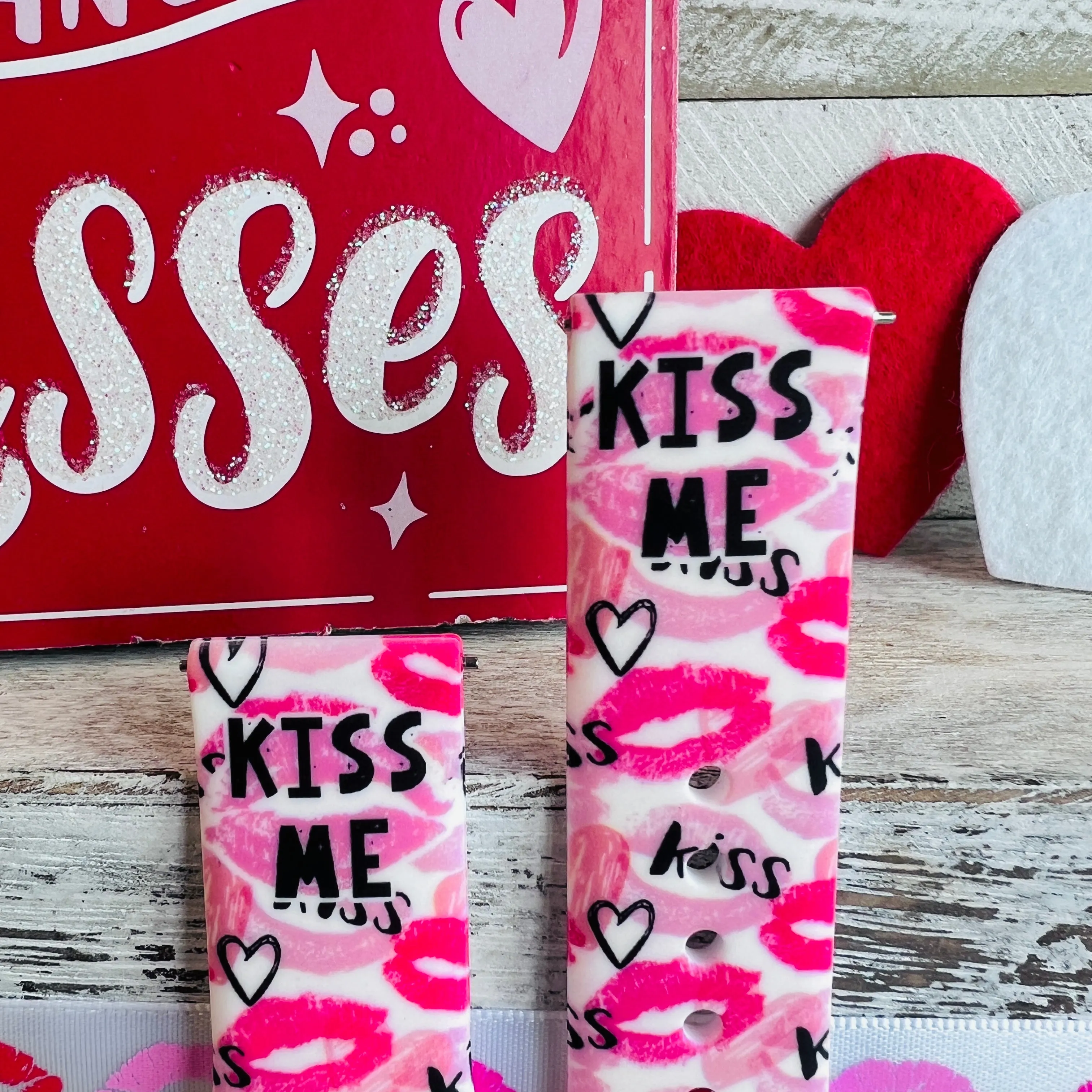 Kiss Me Print Silicone Band For Fitbit Versa 1/2