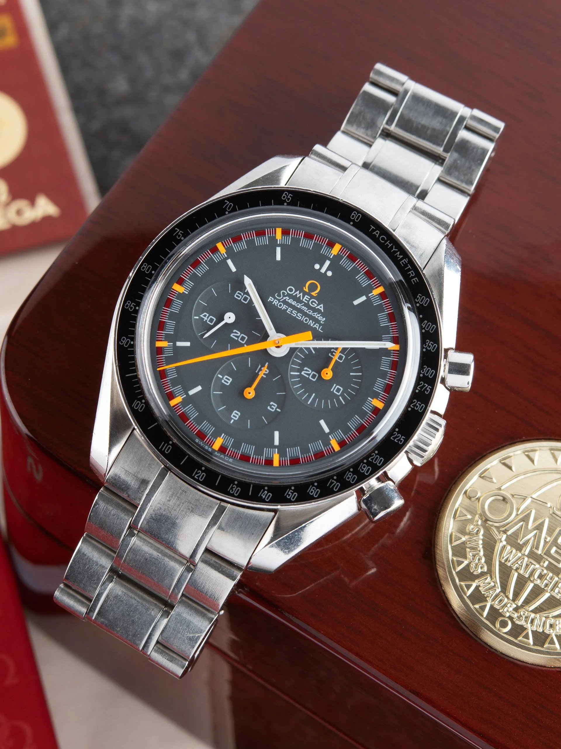*Limited Edition* 2004 Omega Speedmaster Professional (Ref. 3570.40) "Japan Racing Dial" Full Set