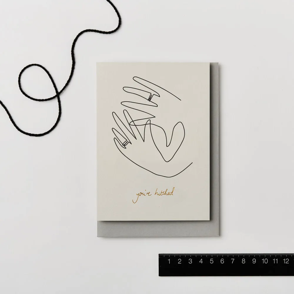 Lines Hitched Card