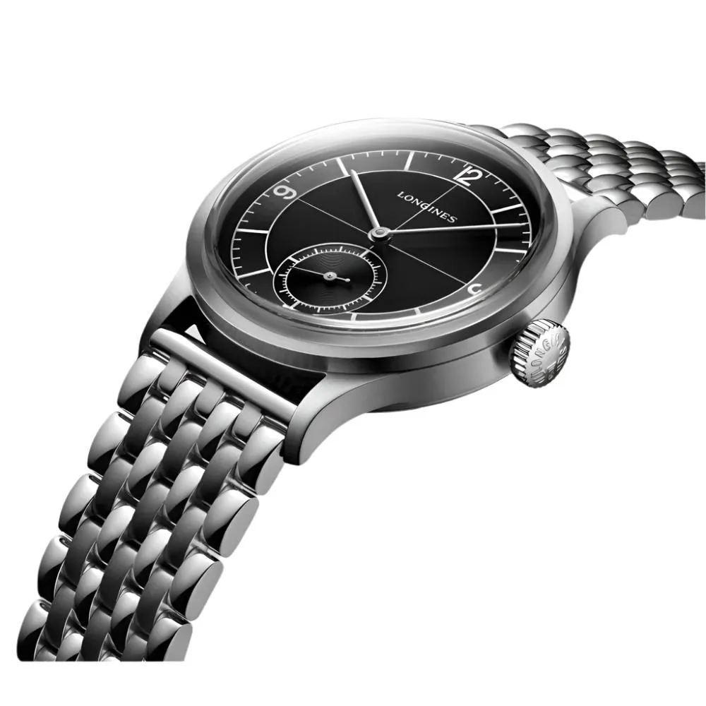 Longines Heritage Classic 38mm Sector Dial Automatic Watch