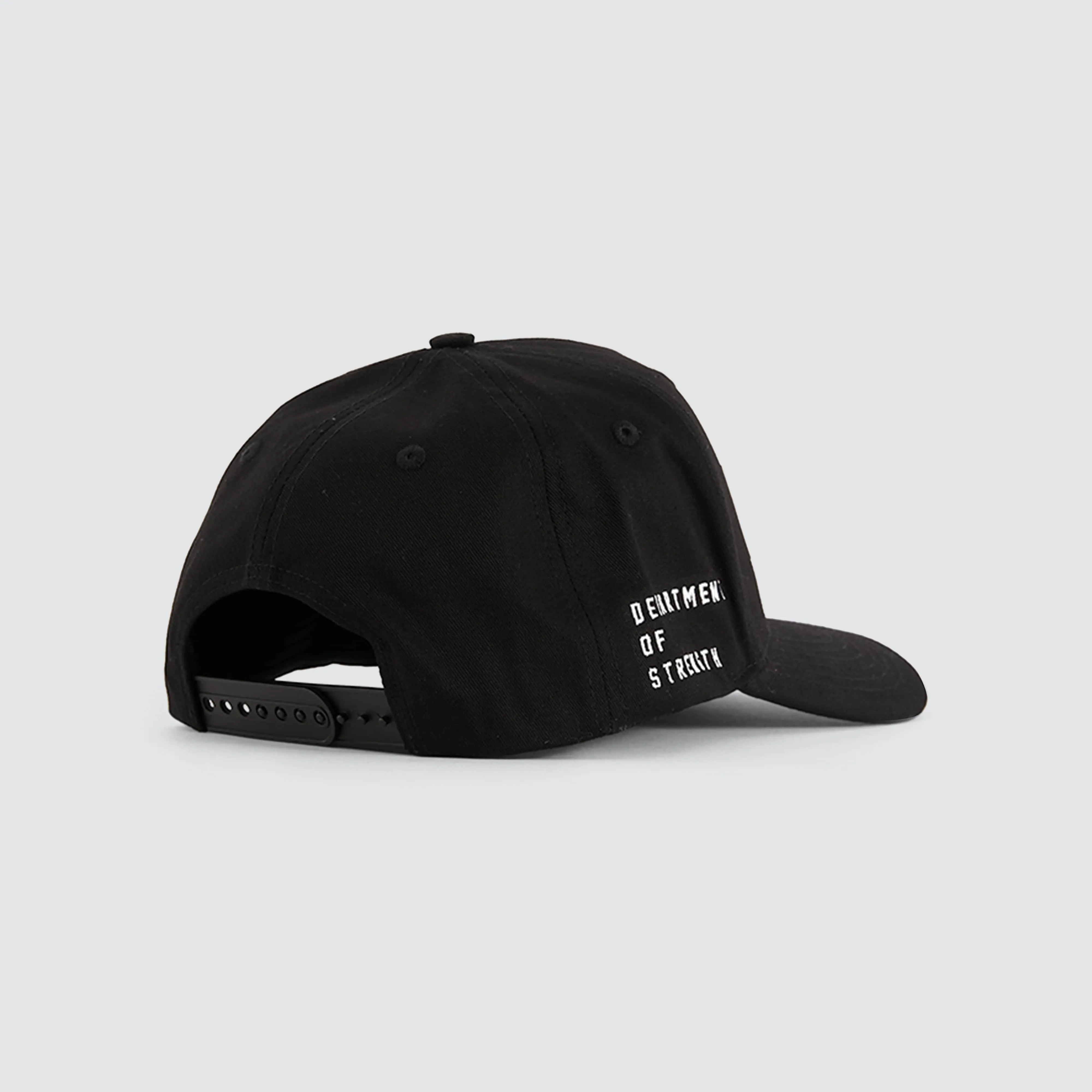 Magna 5 Panel Curved Peak Cap Jet Black
